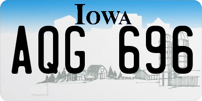 IA license plate AQG696