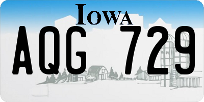 IA license plate AQG729