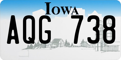 IA license plate AQG738