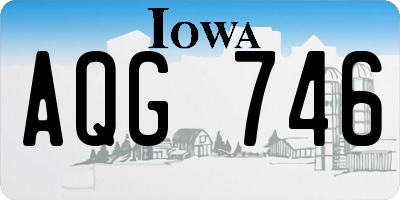 IA license plate AQG746