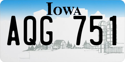 IA license plate AQG751