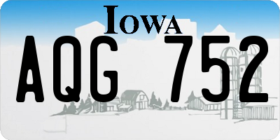 IA license plate AQG752