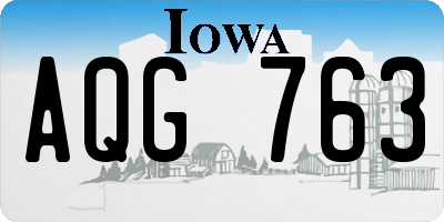 IA license plate AQG763