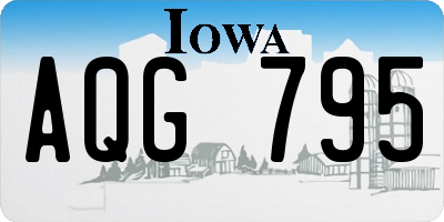 IA license plate AQG795