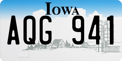 IA license plate AQG941