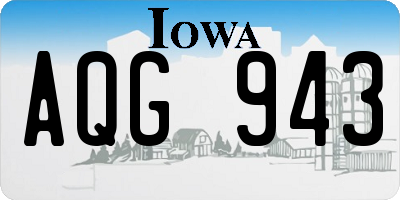 IA license plate AQG943