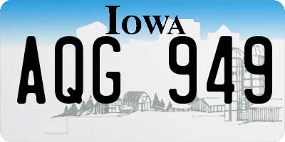 IA license plate AQG949