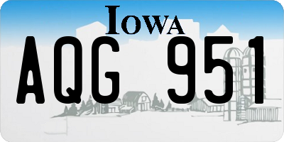 IA license plate AQG951