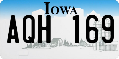 IA license plate AQH169