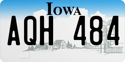 IA license plate AQH484