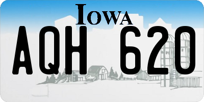 IA license plate AQH620