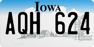 IA license plate AQH624