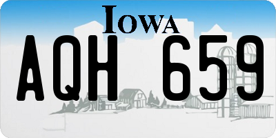 IA license plate AQH659