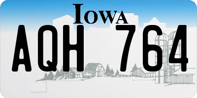 IA license plate AQH764