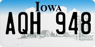 IA license plate AQH948