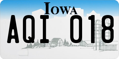 IA license plate AQI018