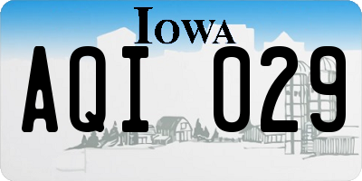 IA license plate AQI029