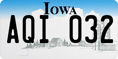 IA license plate AQI032