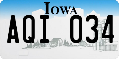 IA license plate AQI034