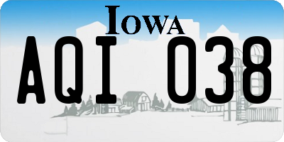 IA license plate AQI038