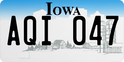 IA license plate AQI047