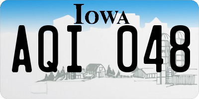 IA license plate AQI048