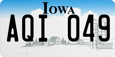IA license plate AQI049