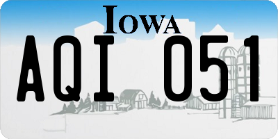IA license plate AQI051