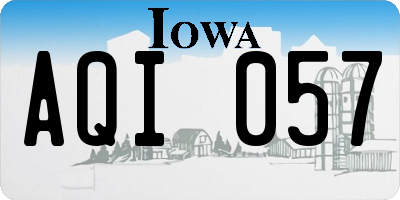 IA license plate AQI057