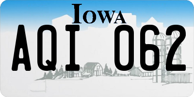 IA license plate AQI062