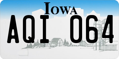 IA license plate AQI064