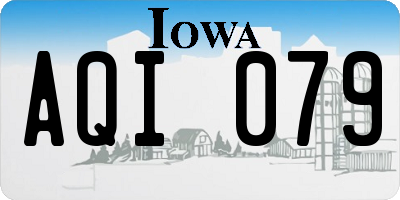 IA license plate AQI079