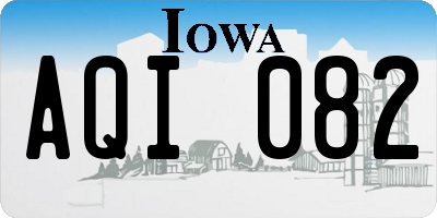 IA license plate AQI082