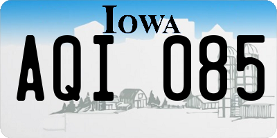 IA license plate AQI085