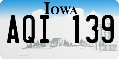 IA license plate AQI139