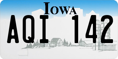 IA license plate AQI142