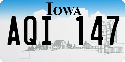 IA license plate AQI147