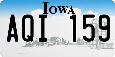 IA license plate AQI159