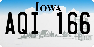 IA license plate AQI166