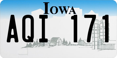 IA license plate AQI171