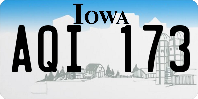 IA license plate AQI173