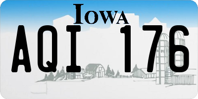 IA license plate AQI176