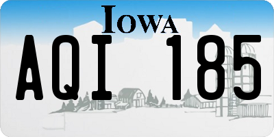 IA license plate AQI185