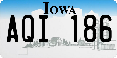 IA license plate AQI186