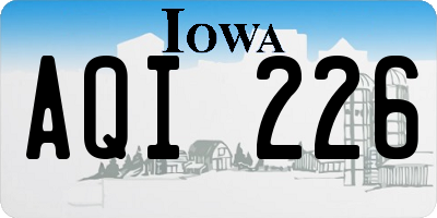 IA license plate AQI226