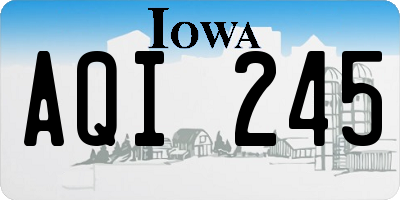 IA license plate AQI245