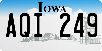 IA license plate AQI249