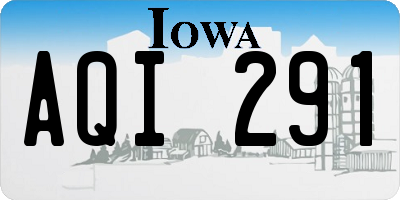 IA license plate AQI291
