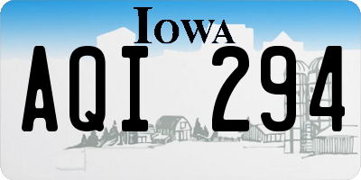 IA license plate AQI294