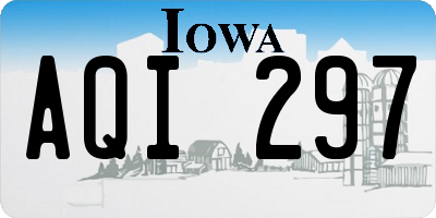 IA license plate AQI297